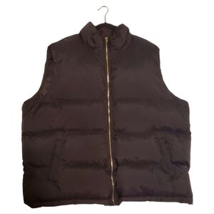 PrettyLittleThing‎ Ovwrsized Black Puffer Zipup Winter Vest Jacket Size XXL NWT